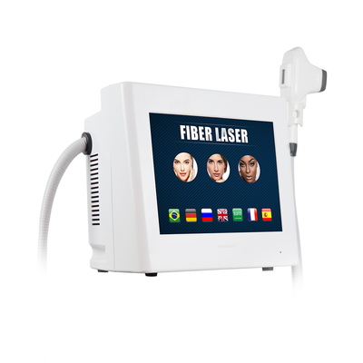 Máquina portátil da remoção do cabelo do laser da fibra do aplicador 808nm da beleza com tratamento do gelo
