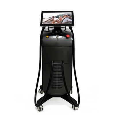 Máquina vertical de depilação a laser de diodo comprimento de onda triplo 755 808 1064nm