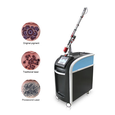 Ce profissional 1064nm 532nm 694 nm 755 nm picossegundo q comutado máquina de remoção de tatuagem a laser nd yag
