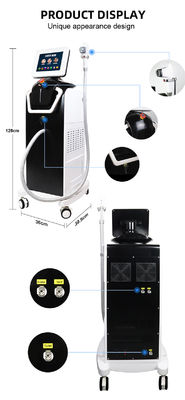 máquina acoplada fibra da remoção do cabelo do laser do diodo de 755nm 808nm 1064nm