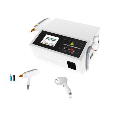 Laser comutado Q 2 do diodo da remoção 808NM da pigmentação do laser do ND Yag em 1 máquina