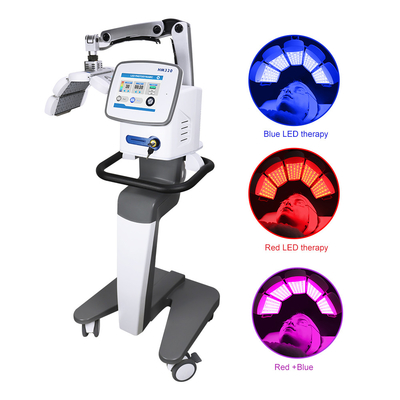 Dispositivo leve vermelho personalizado da terapia do salão de beleza com luz azul vermelha de 3 cores
