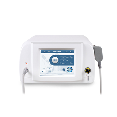 Máquina portátil de terapia de ondas de choque de precisão com níveis de energia de 1-6.0 bar